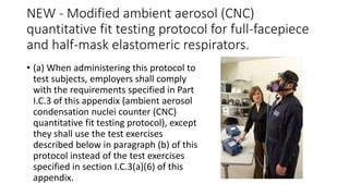 Modified Ambient Aerosol CNC Quantitative Fit Testing .